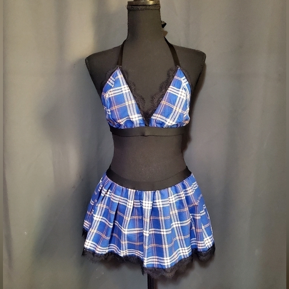 AVID LOVE School Girl Lingerie Set  Size Medium
